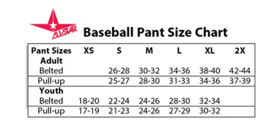 ALL-STAR ADULT Heavy Weight Custom White Baseball Pants - BSP1A - CMD Sports