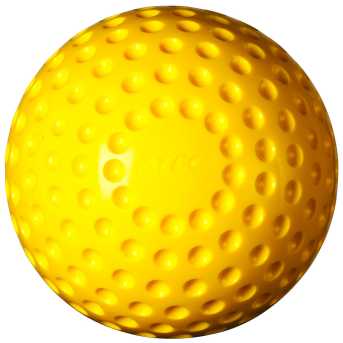 Atec Tuffy Regular WTAT0380 Yellow Dimpled Baseballs - Dozen