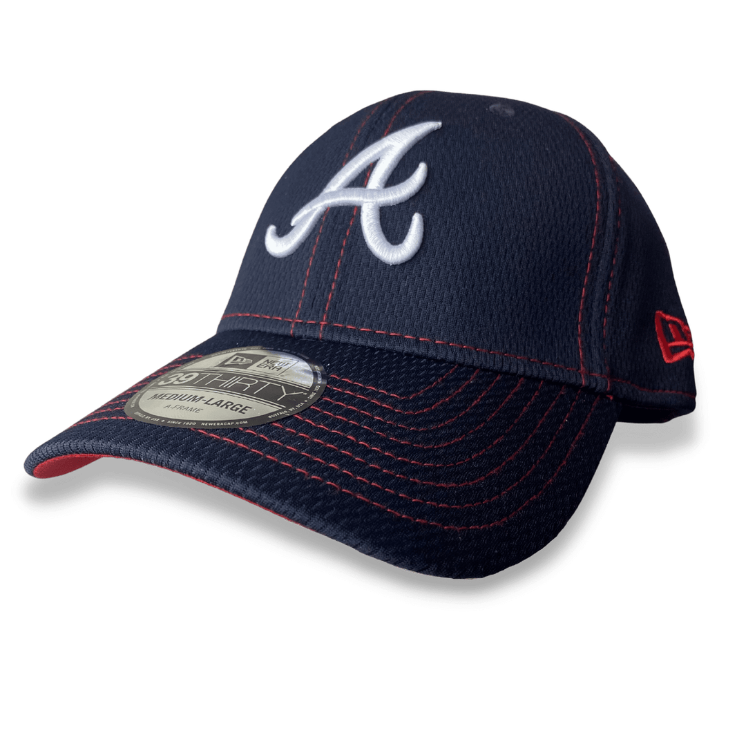 Atlanta Braves MLB New Era Navy Team Neo 39THIRTY Flex Hat CMD Sports