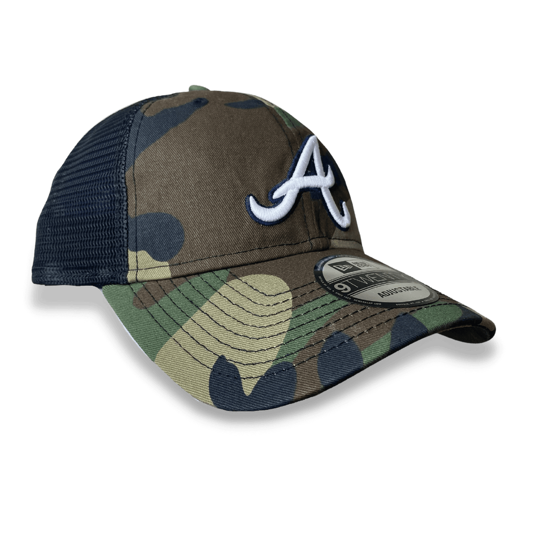 Men's Atlanta Braves New Era Realtree Camo Trucker 9TWENTY Adjustable Hat