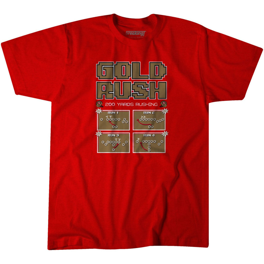 BreakingT Men's Gold Rush Red T-Shirt - CMD Sports