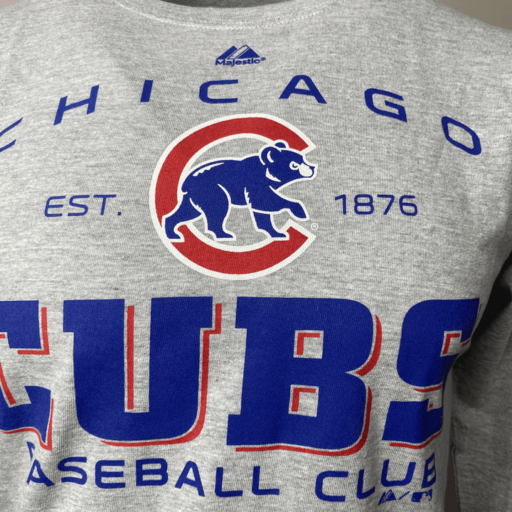 Chicago Cubs Majestic Long Sleeve Youth T-Shirt - CMD Sports