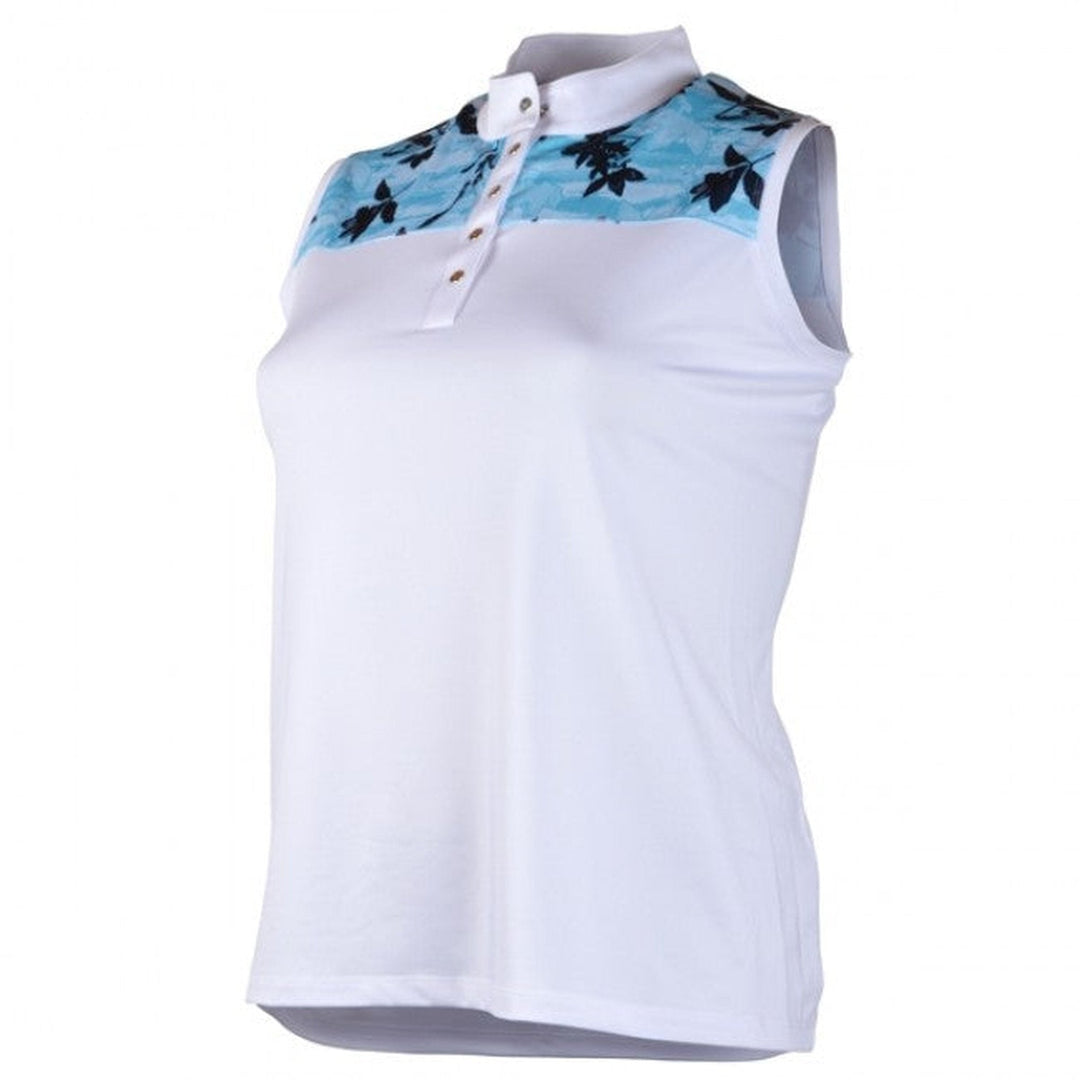 Clearance - Callaway Women's Block Floral Sleeveless Golf Polo - Extended Sizes - CMD Sports