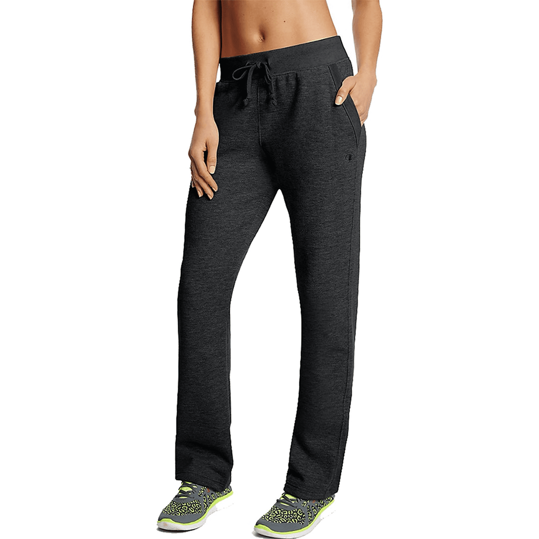 Clearance Champion Women s Powerblend Fleece Open Bottom Pants