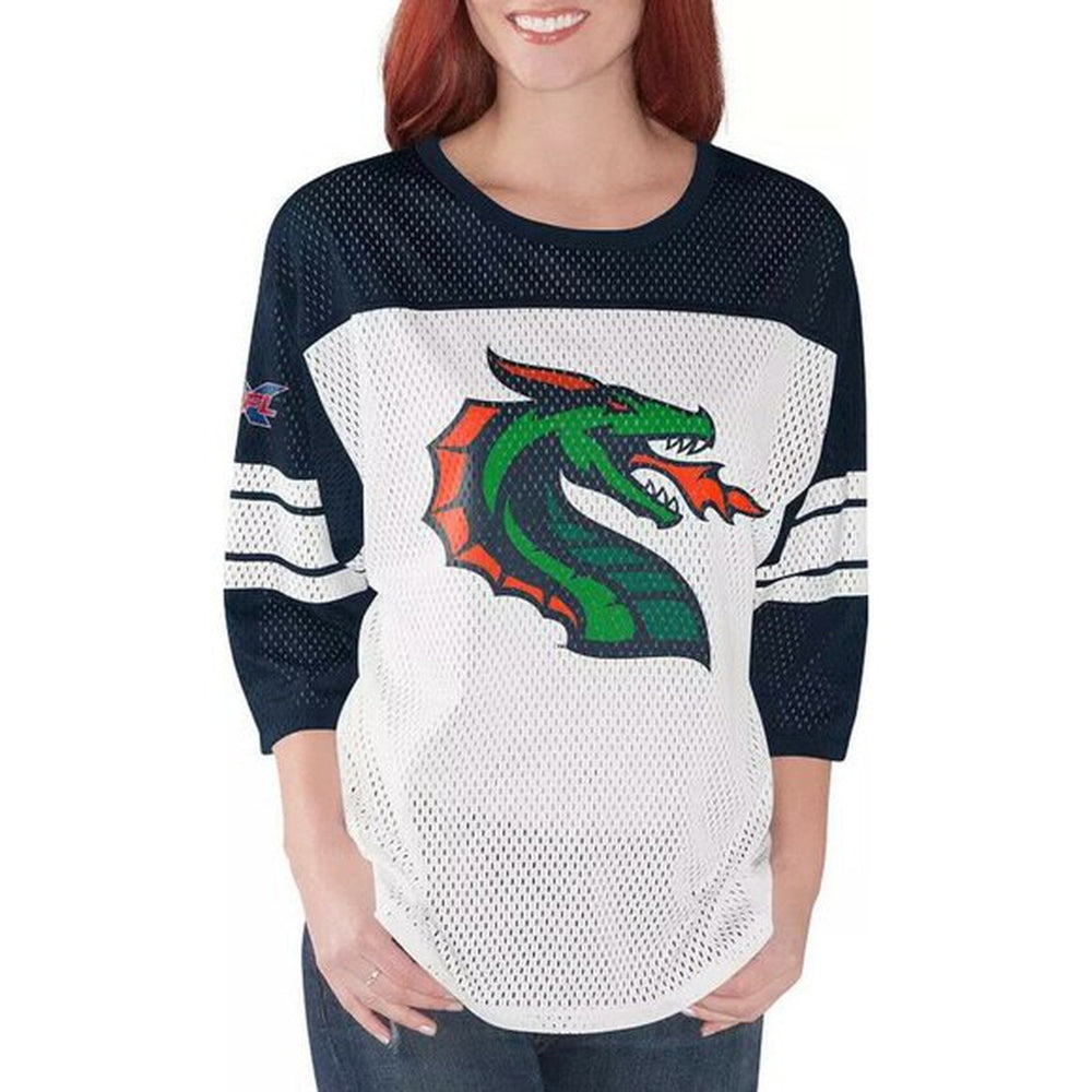 Clearance - G-III Women's XFL Seattle Dragons Mesh Jersey Top - CMD Sports