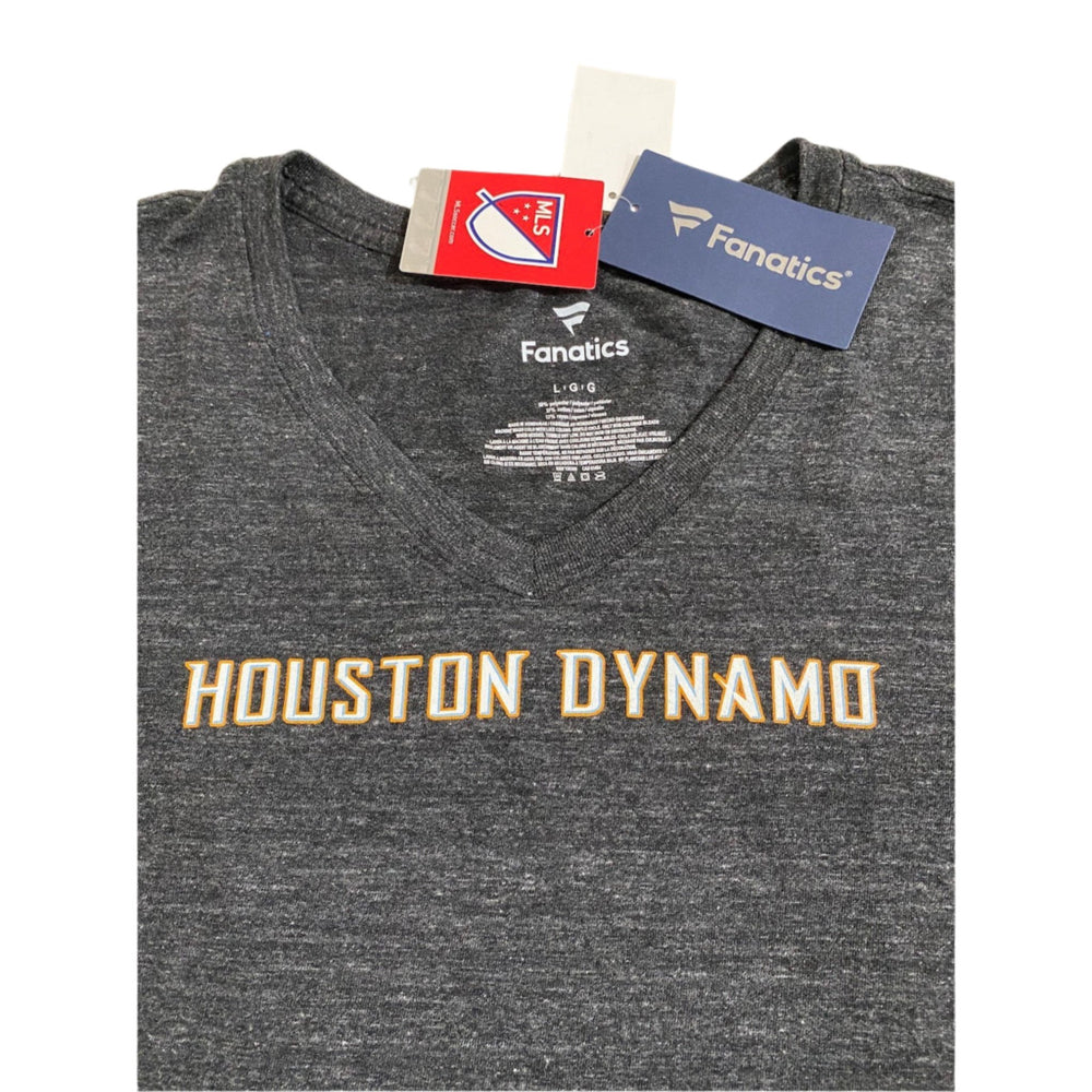 Clearance - Houston Dynamo MLS by Fanatics Branded Women's V-Neck T-Shirt - Heather - CMD Sports