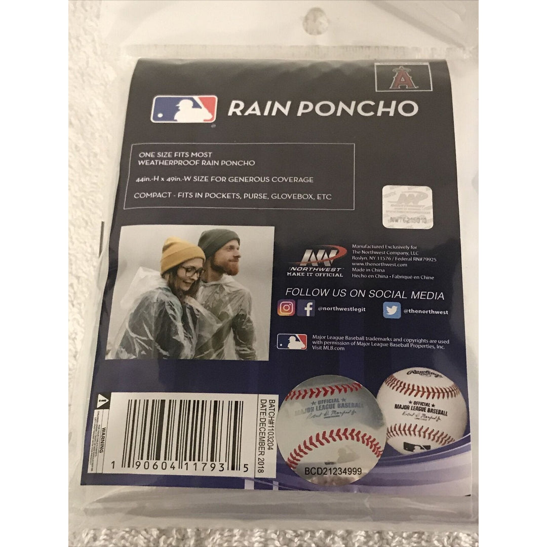 Clearance - Los Angeles Angels MLB Rain Poncho - CMD Sports