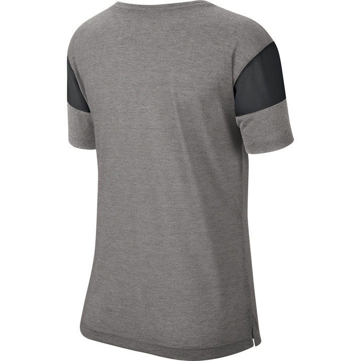 Clearance - Nike Women's Colorado Buffaloes Grey Breathe V-Neck T-Shirt - CMD Sports