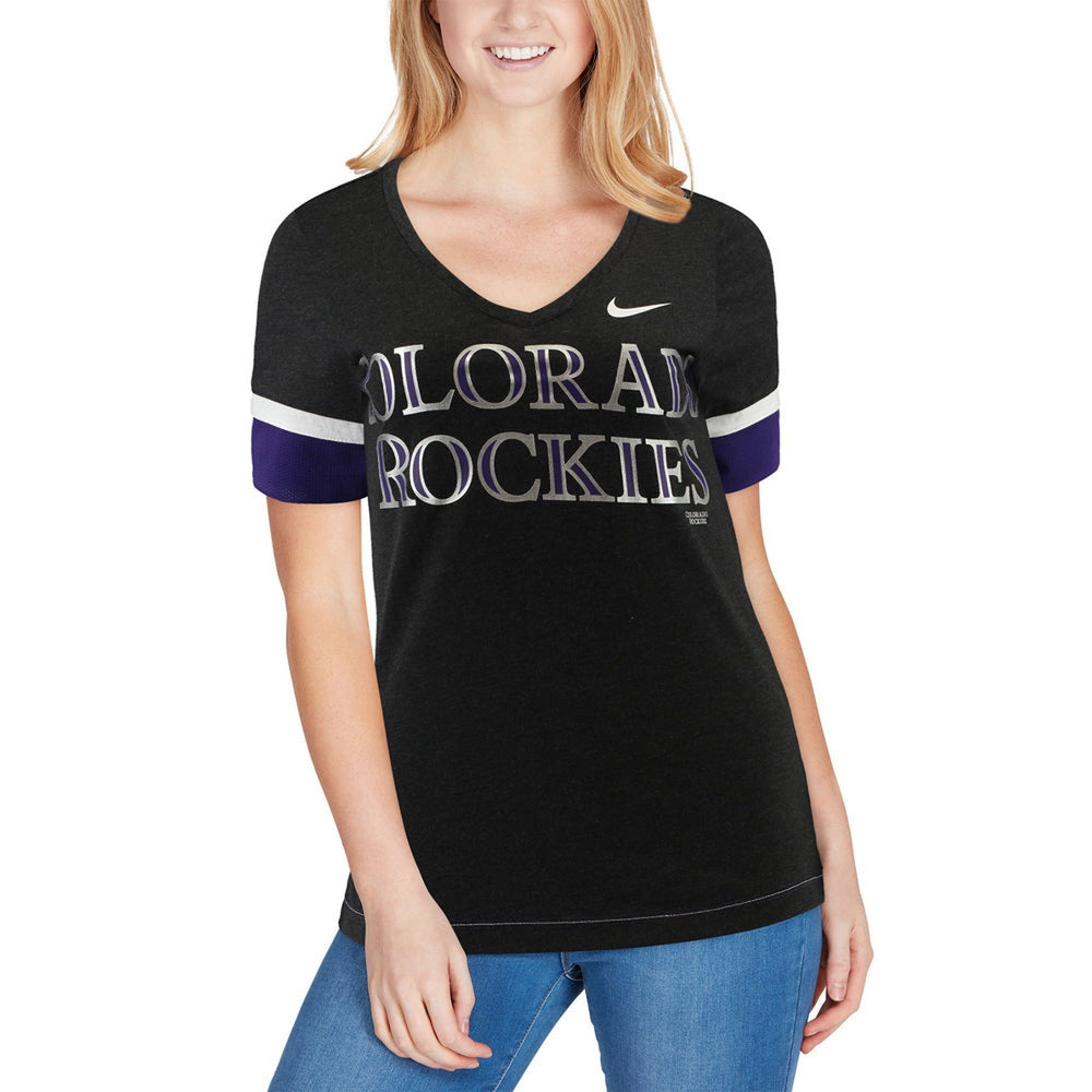 Clearance - Nike Women's Colorado Rockies Tri-Blend Fan T-Shirt - CMD Sports