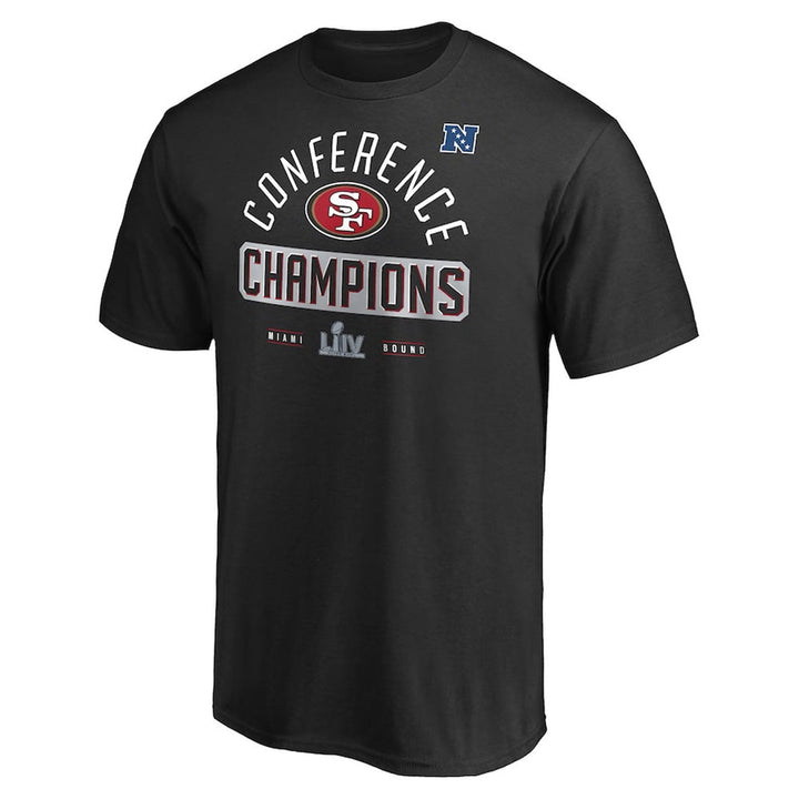 Clearance - San Francisco 49ers NFL Pro Line by Fanatics Branded 2019 NFC Champions First Down T-Shirt - CMD Sports
