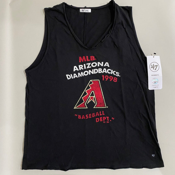 Clearance - Women's Arizona Diamondbacks '47 Black Singlet Top - CMD Sports