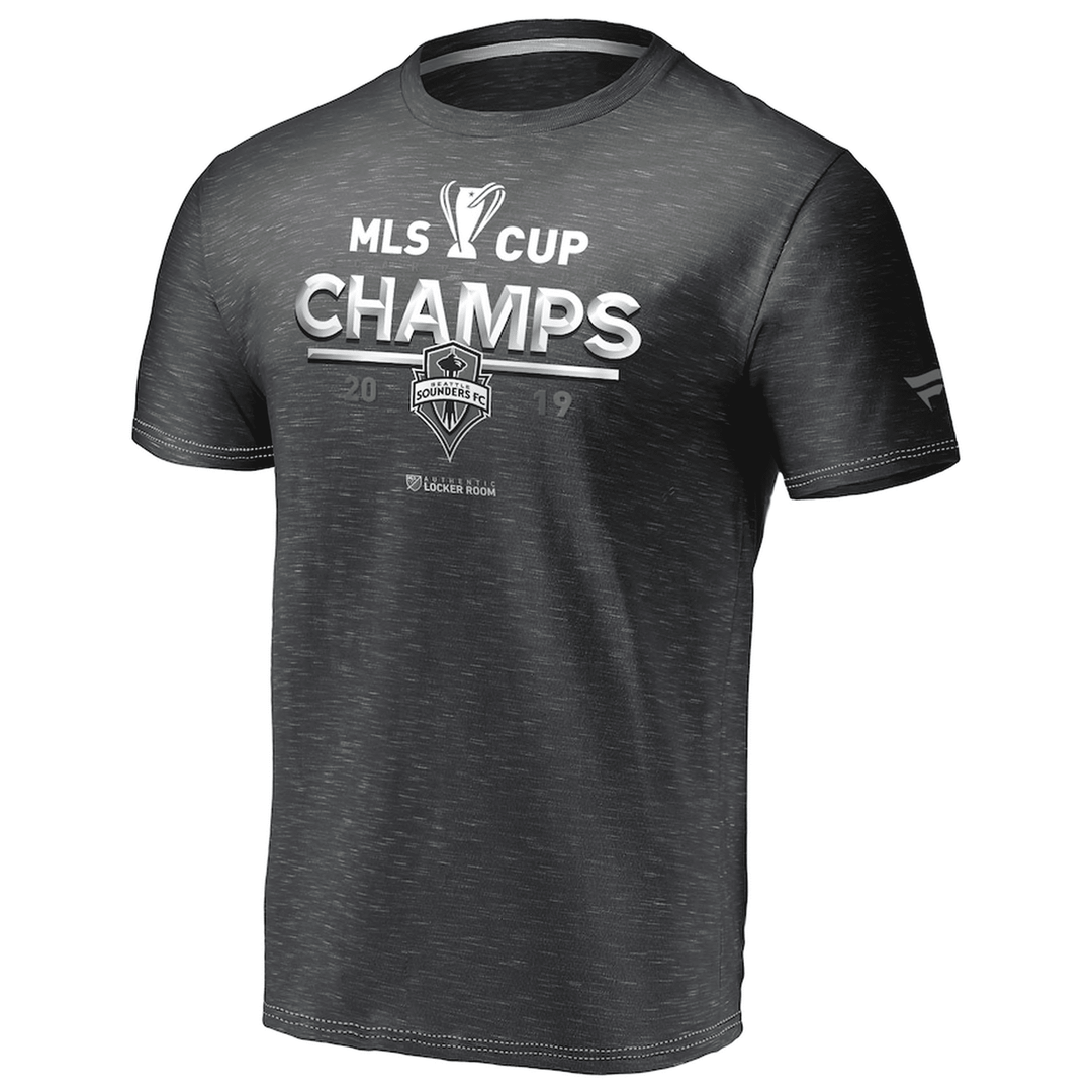 Clearance - Youth Grey Seattle Sounders FC 2019 MLS Cup Champions Locker Room T-Shirt - CMD Sports