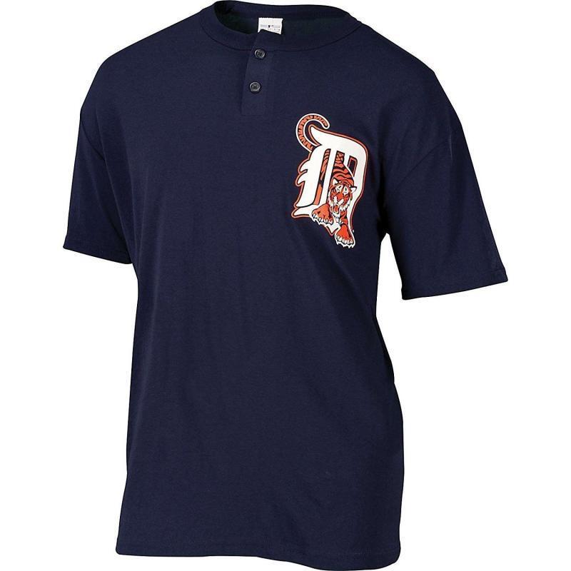 Detroit Tigers YOUTH MLB Majestic Two-Button Cotton T-Shirt - CMD Sports