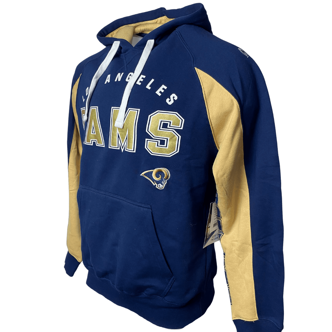 Los Angeles Rams Hands High Classic Pullover Hoodie - Navy - CMD Sports