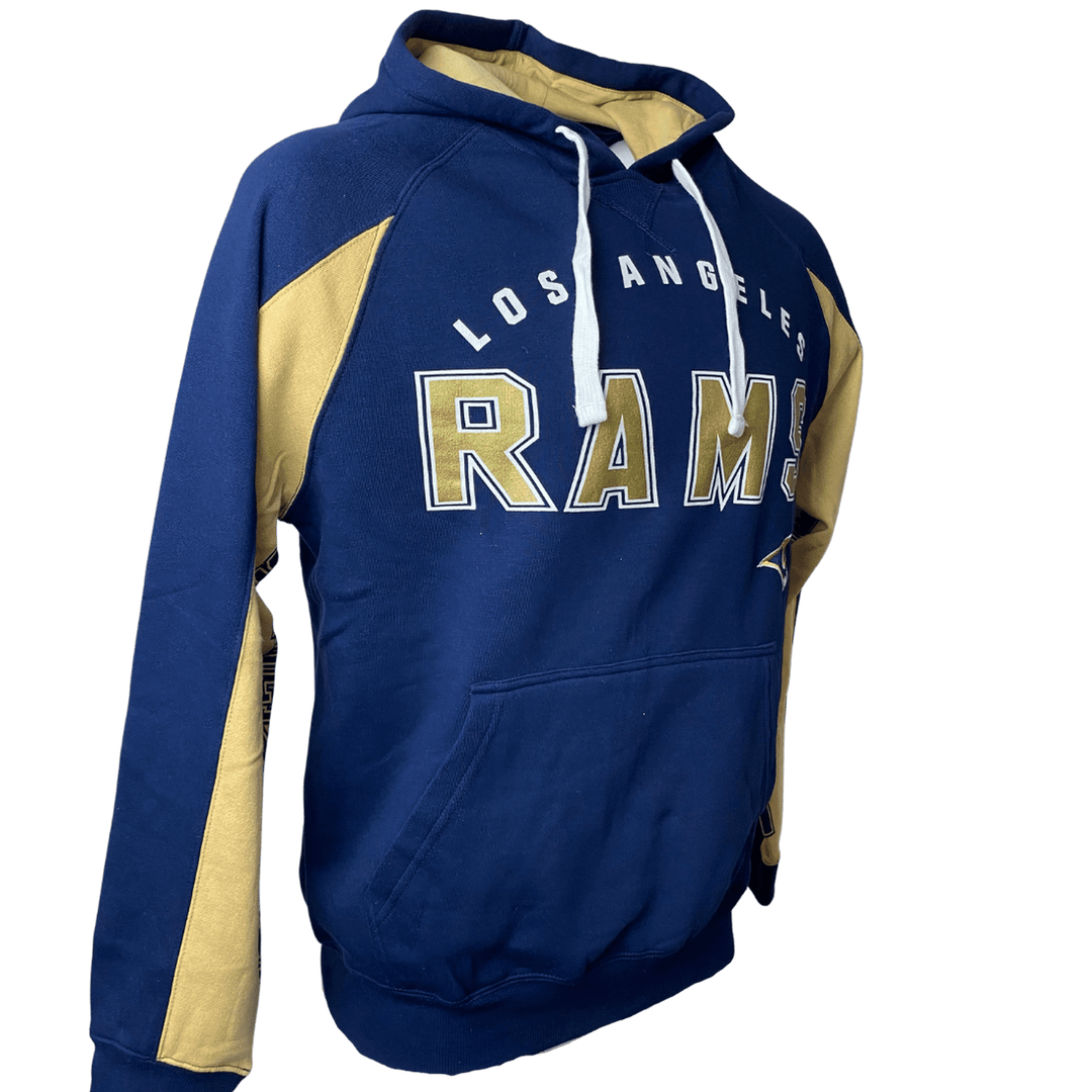 Los Angeles Rams Hands High Classic Pullover Hoodie - Navy - CMD Sports