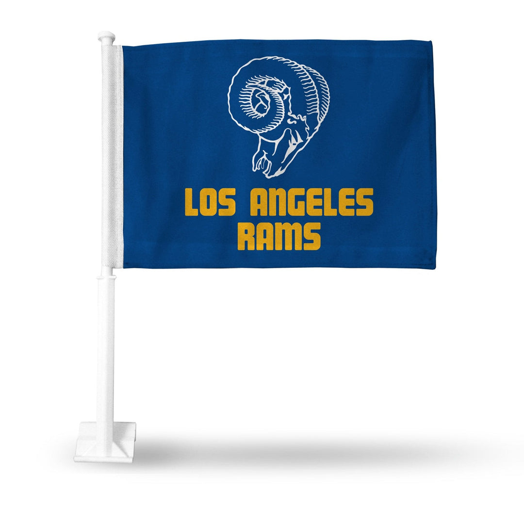 Los Angeles Rams NFL RETRO 11X14 Window Mount 2-Sided Car Flag - CMD Sports