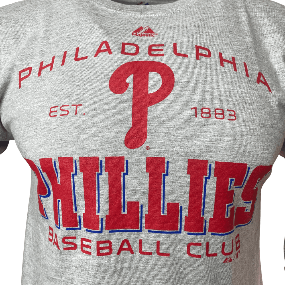 Majestic Philadelphia Phillies YOUTH 3/4-Sleeve T-Shirt - CMD Sports
