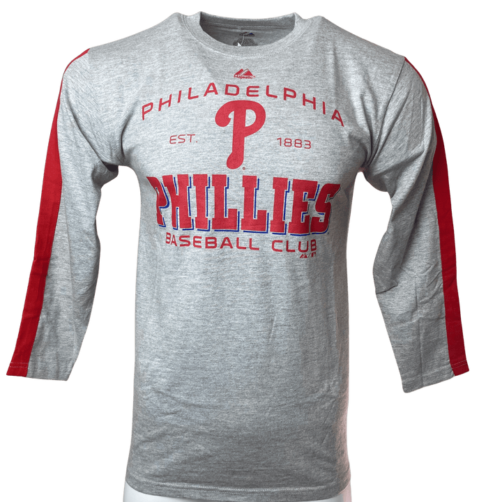 Majestic Philadelphia Phillies YOUTH 3/4-Sleeve T-Shirt - CMD Sports