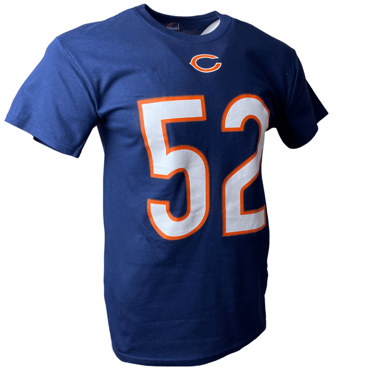 Men's Chicago Bears NFL Khalil Mack Nike Navy Name & Number T-Shirt - CMD Sports