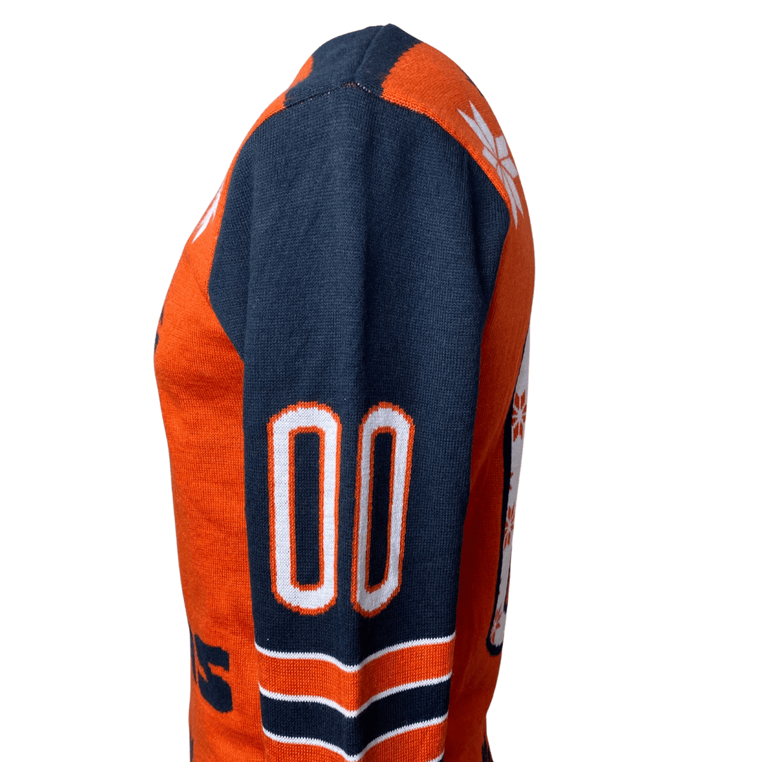 Men's Chicago Bears NFL Team Apparel Festive Knit Pullover Sweater - CMD Sports