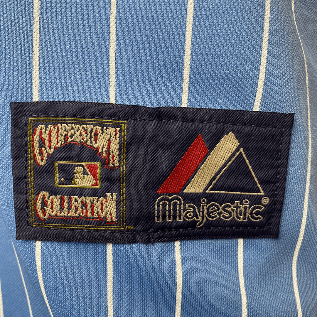 Chicago Cubs MLB Blue Pinstripe Cooperstown Collection Authentic