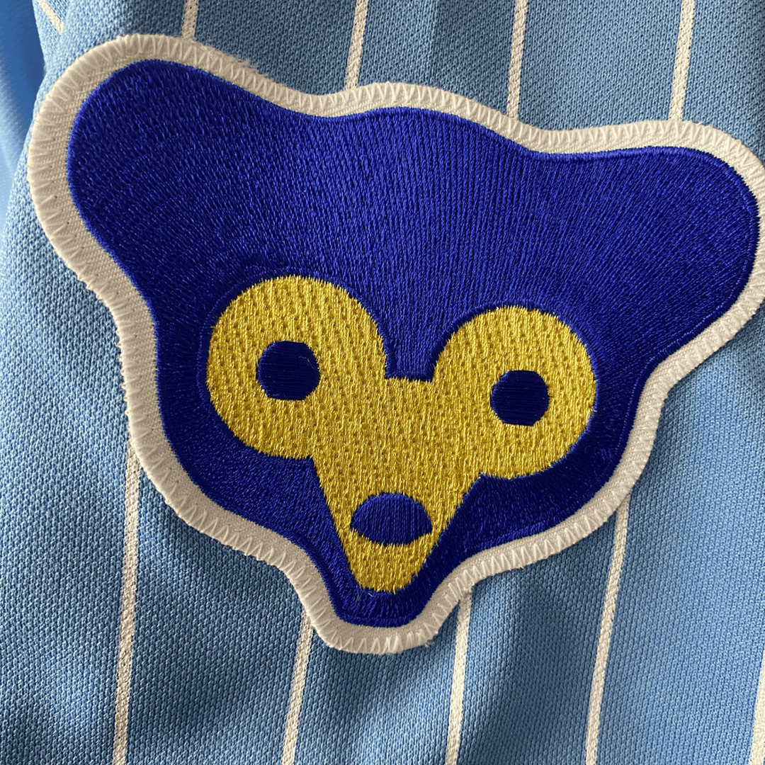 Cubs blue pinstripe jersey shop
