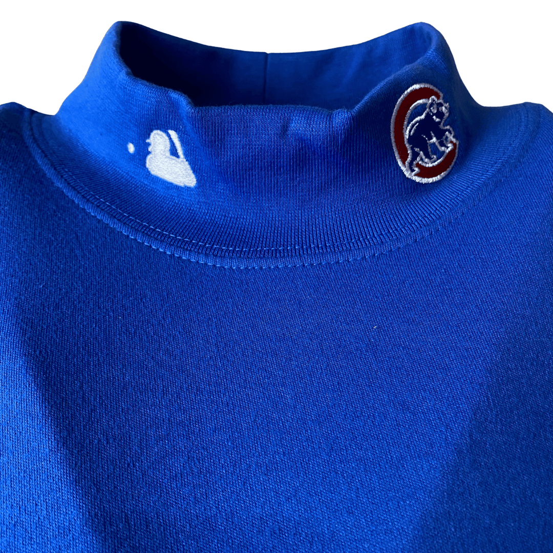 Men's Chicago Cubs Nike Charcoal/Royal Authentic Collection Thermal Crew  Performance Pullover Sweatshirt