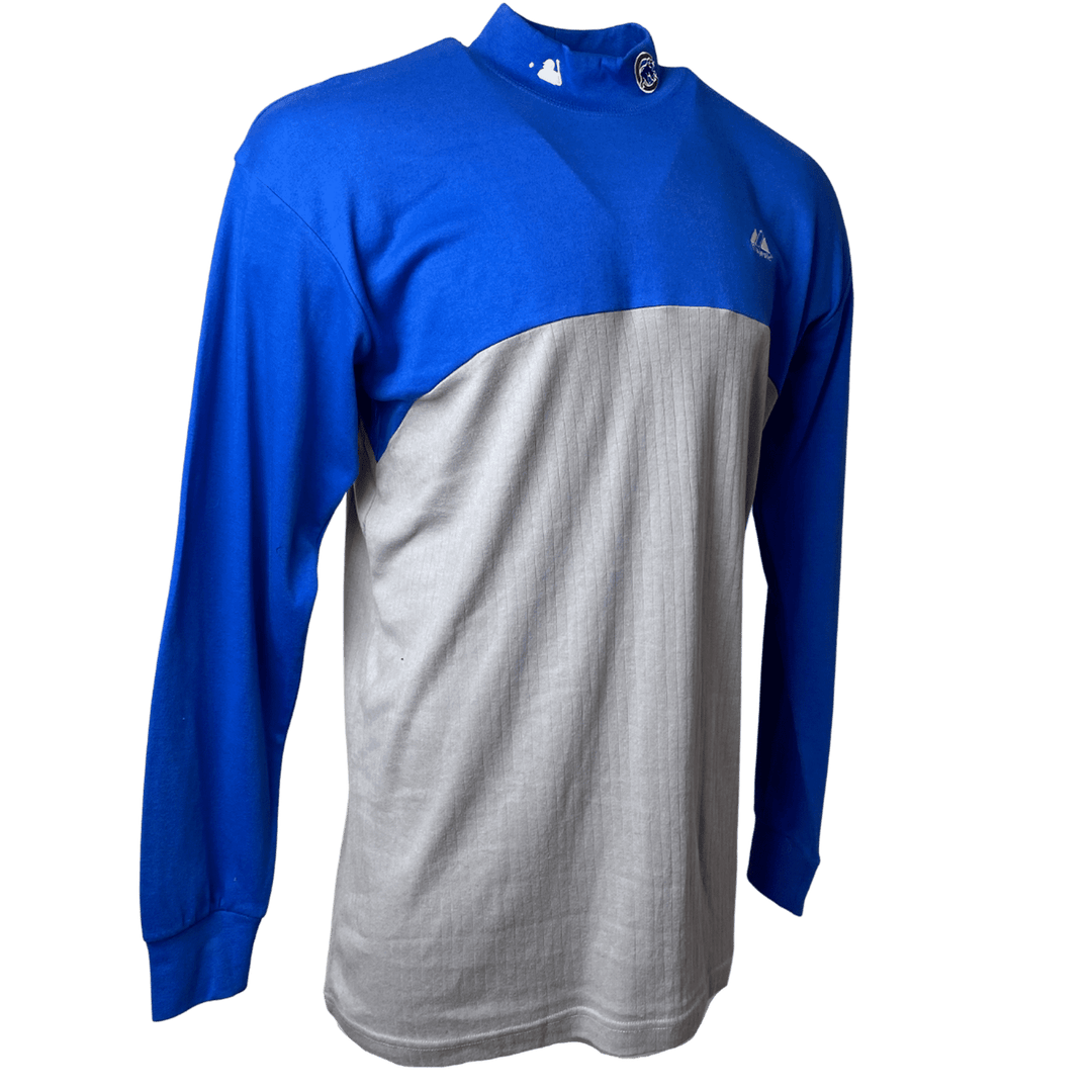 Men's Nike Charcoal/Royal Chicago Cubs Authentic Collection Thermal Crew  Performance Pullover Sweatshirt