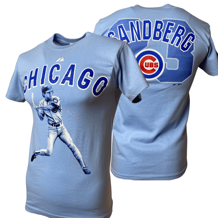 Men's Chicago Cubs MLB Ryne Sandberg Majestic Cooperstown Collection T-Shirt - CMD Sports