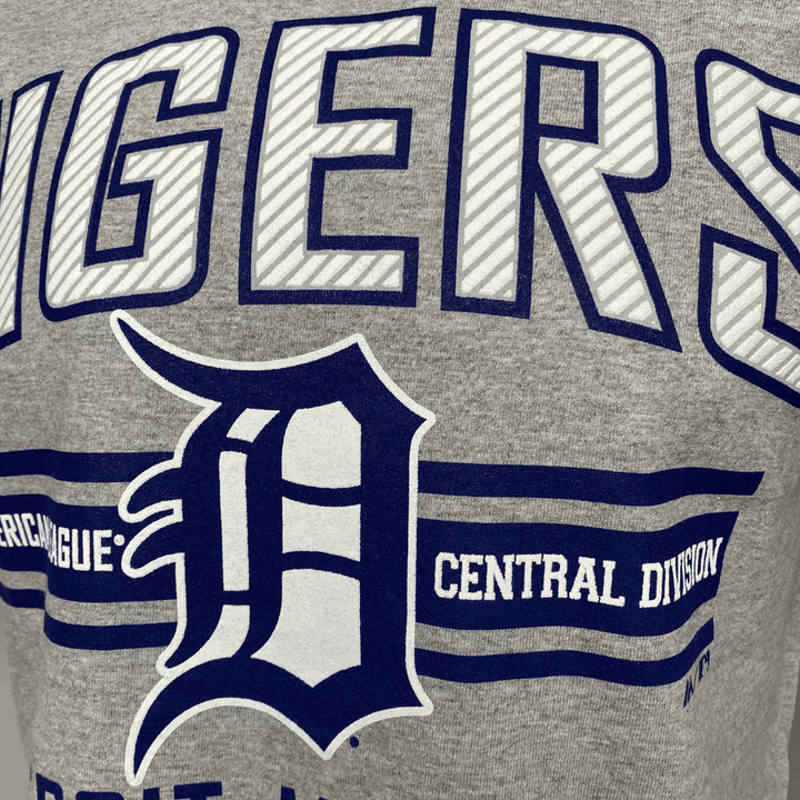 Men's Detroit Tigers Majestic Grey Primary Logo T-Shirt - CMD Sports