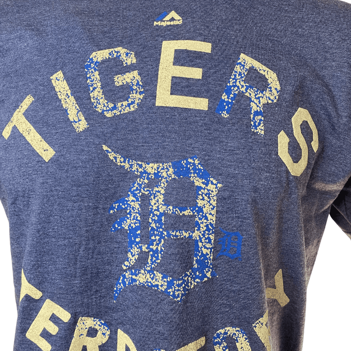 Men's Detroit Tigers Majestic Triple Peak Heather T-Shirt - CMD Sports