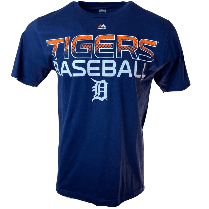 Men's Detroit Tigers Majestic Triple Peak Navy T-Shirt - CMD Sports