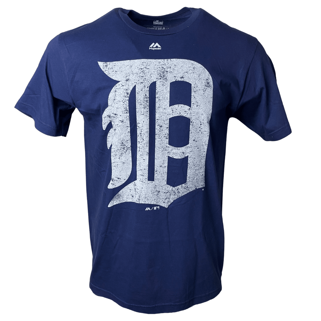 Men's Detroit Tigers Majestic Triple Peak Primary Logo T-Shirt - CMD Sports
