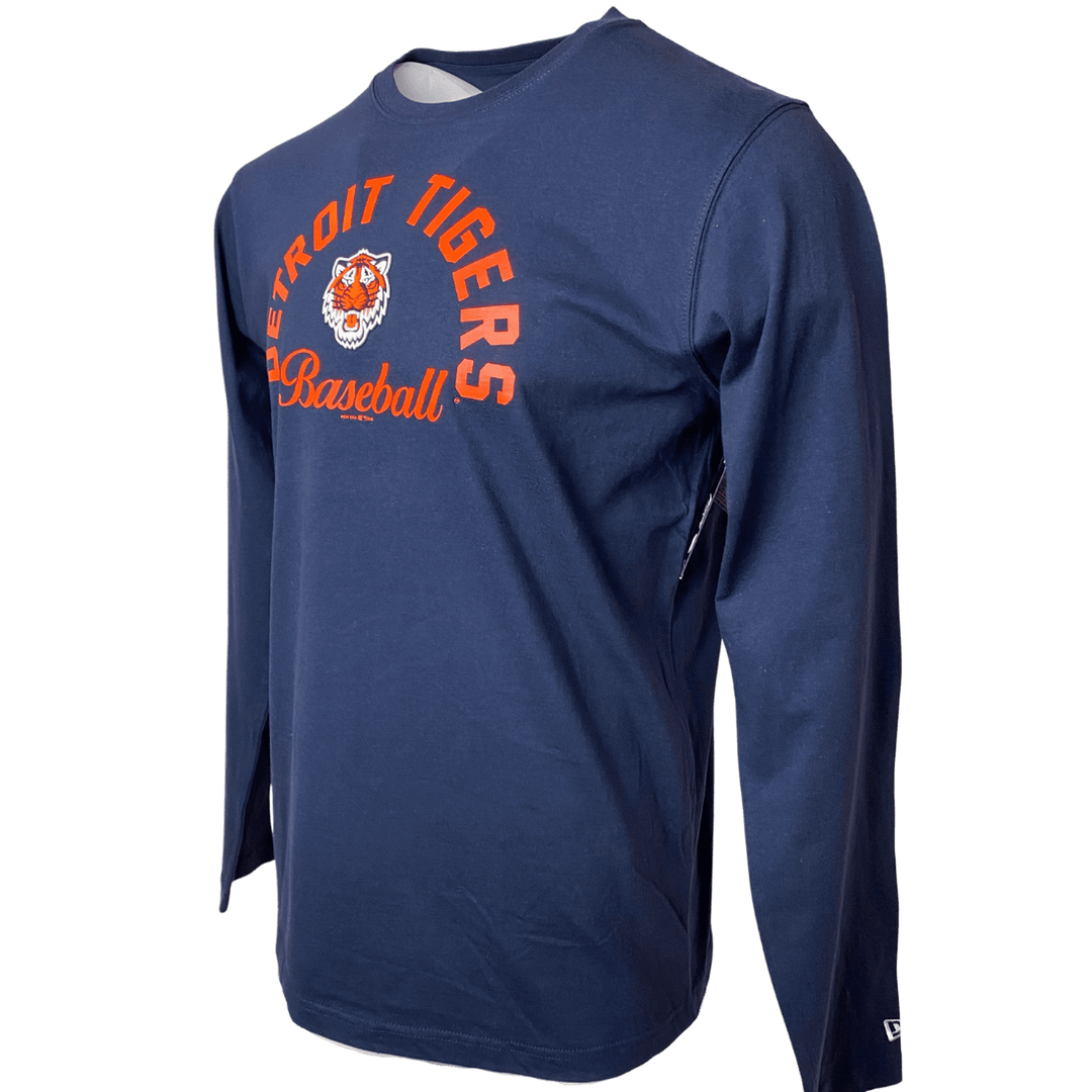 Men's Detroit Tigers New Era Tiger Logo Long Sleeve T-Shirt - CMD Sports
