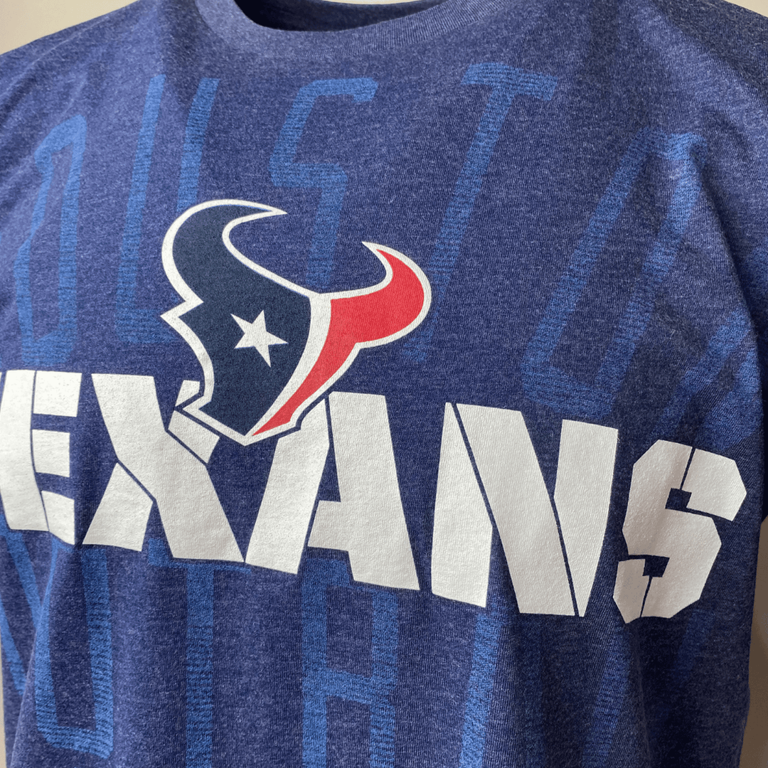 Men's Houston Texans NFL Blue Triple Peak T-Shirt - CMD Sports