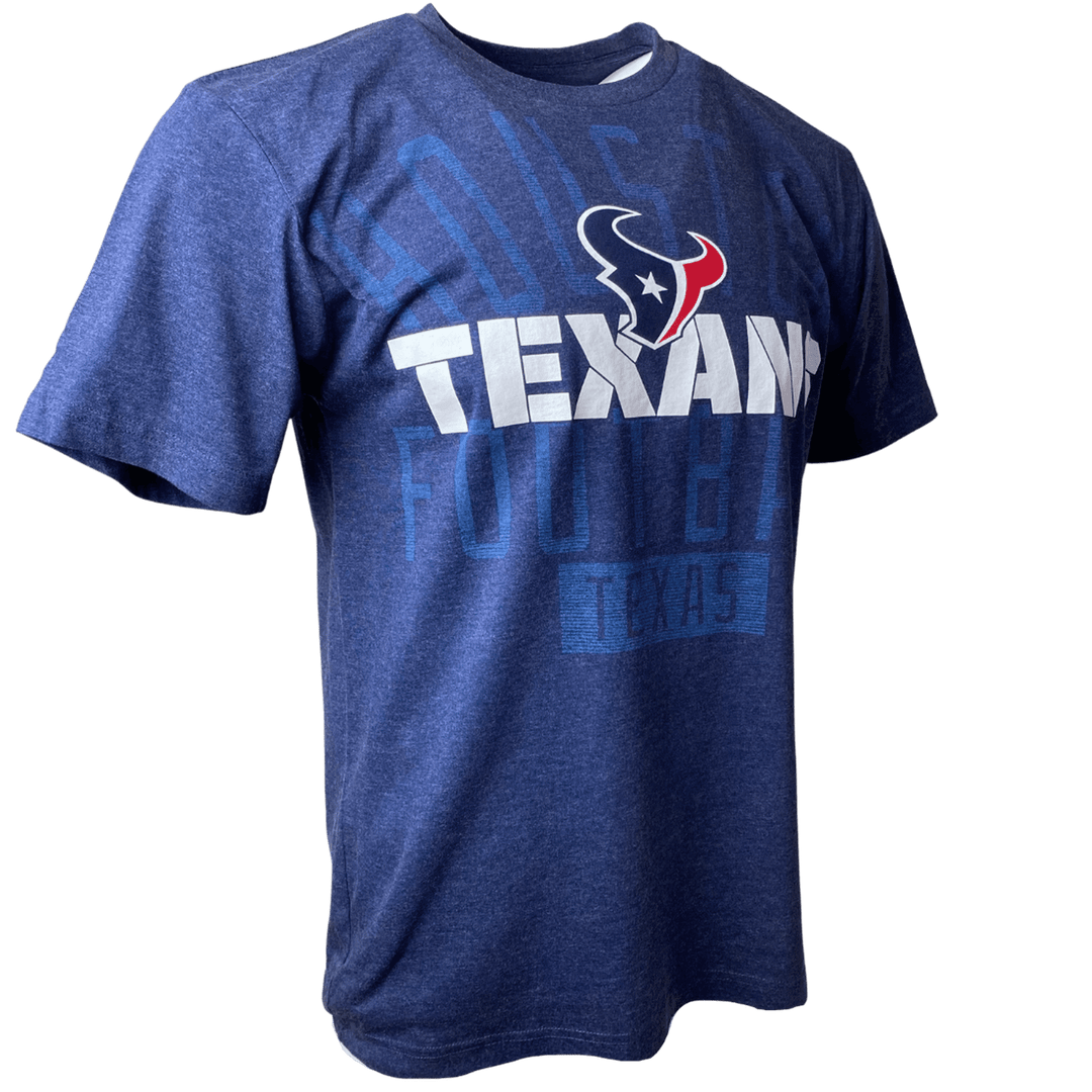 Men's Houston Texans NFL Blue Triple Peak T-Shirt - CMD Sports