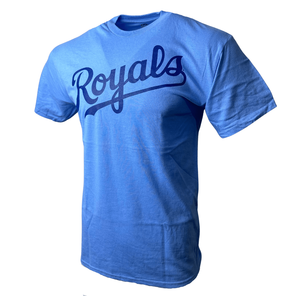 Men's Kansas City Royals Majestic Wordmark T-Shirt - CMD Sports