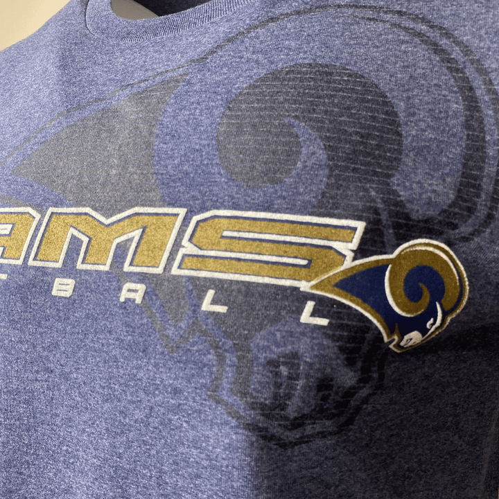 Men's Los Angeles Rams NFL Heathered Blue Sideline T-Shirt - CMD Sports