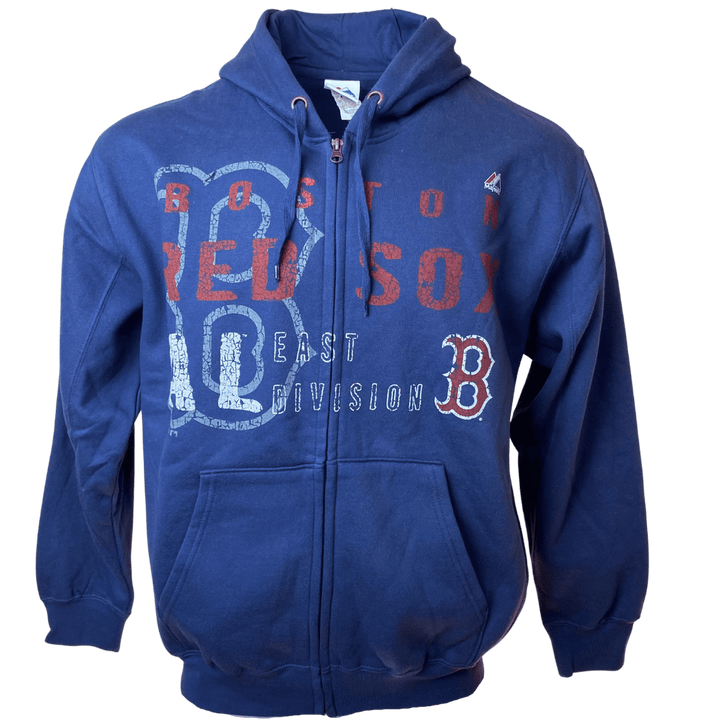 Men's MLB Boston Red Sox Majestic Full-Zip Hoodie - CMD Sports