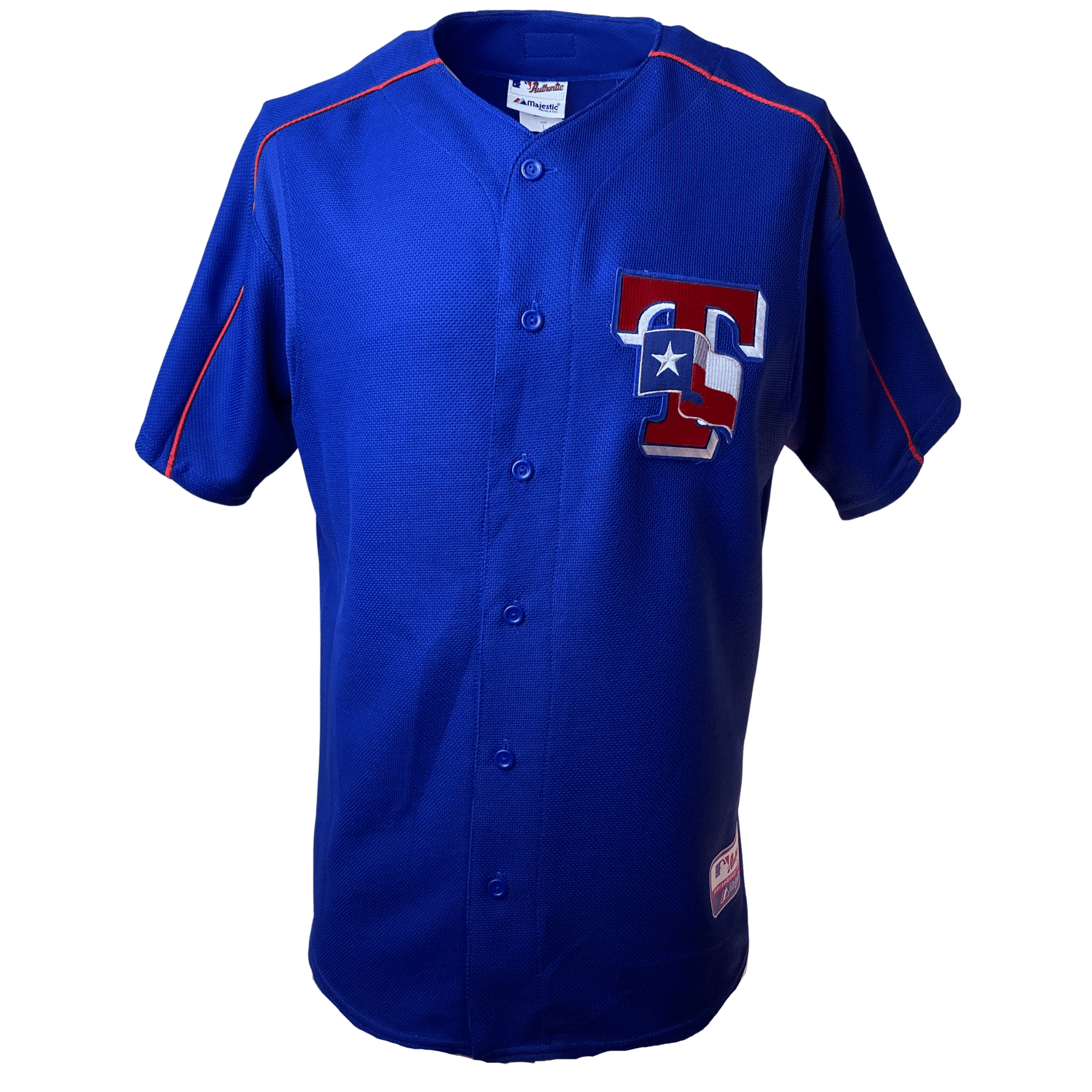 Men's Majestic Royal Texas Rangers Official Cool Base Jersey