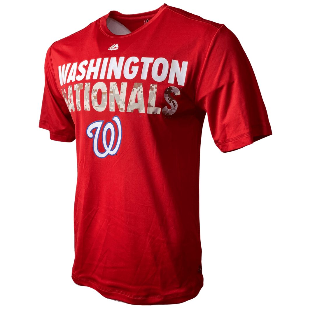 Men's Washington Nationals MLB Camo Practice Performance T-Shirt - CMD Sports