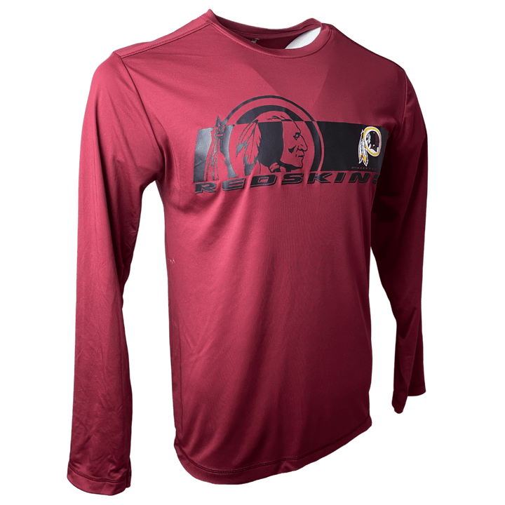 Men's Washington Redskins NFL Throwback Sideline Performance Long Sleeve T-Shirt - CMD Sports