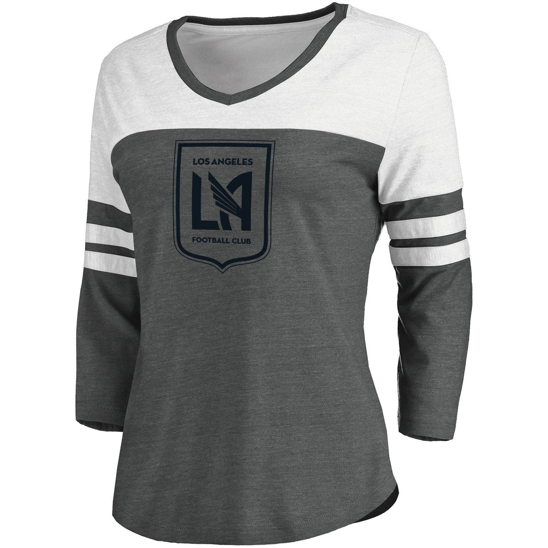 MLS Women's Los Angeles FC Grey Three-Quarter Sleeve T-Shirt - CMD Sports
