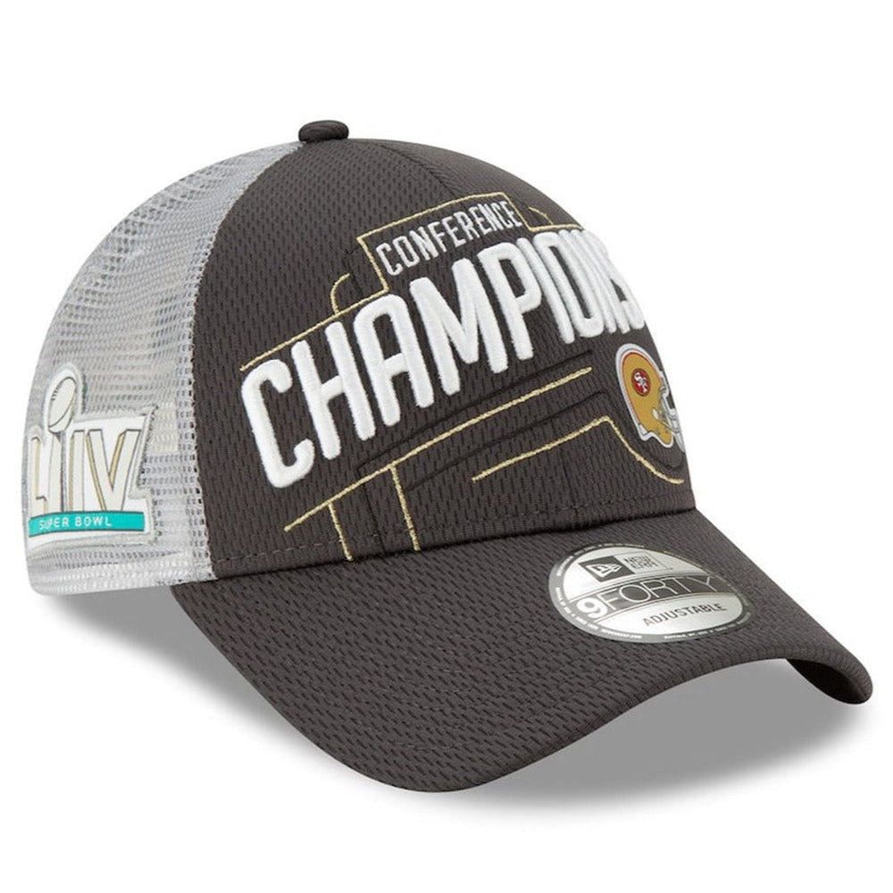 New Era Men's NFC Conference Champions San Francisco 49ers Locker Room 9Forty Adjustable Hat - CMD Sports