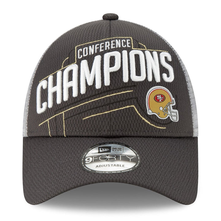 New Era Men's NFC Conference Champions San Francisco 49ers Locker Room 9Forty Adjustable Hat - CMD Sports