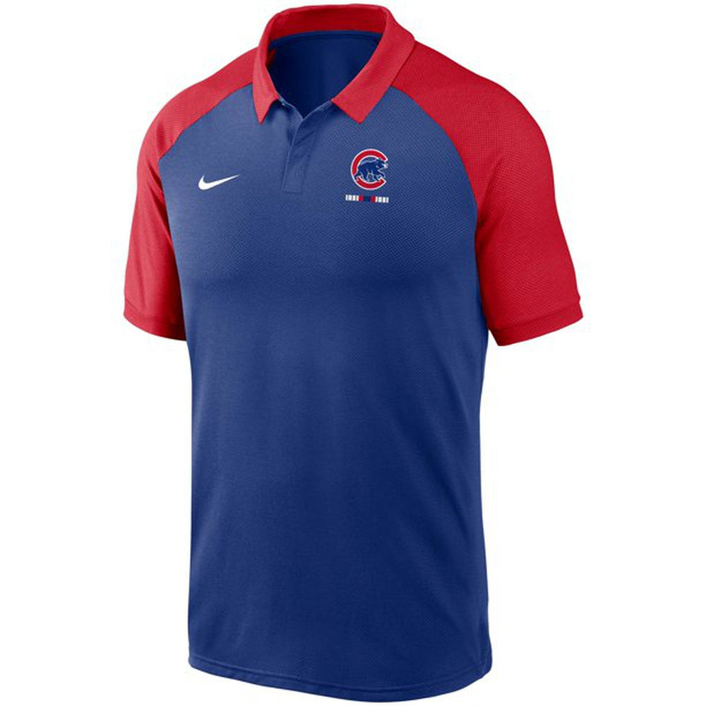 Nike Chicago Cubs Legacy Tri-Blend Raglan Performance Polo - CMD Sports