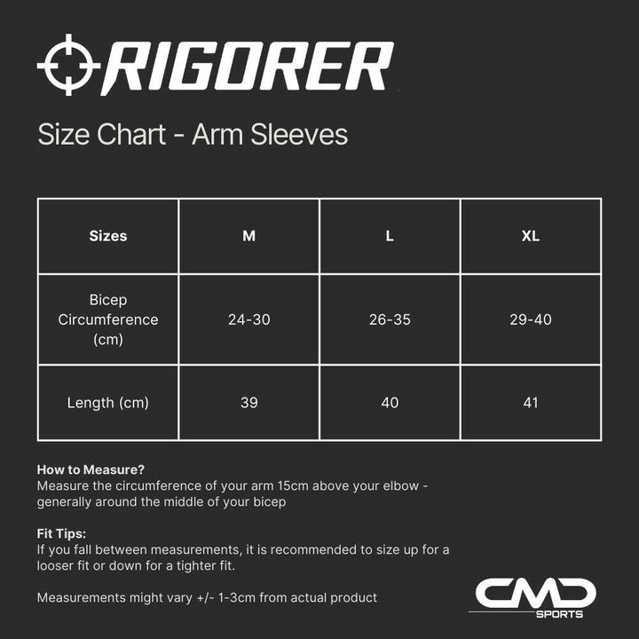 Rigorer Performance Padded Arm Sleeve - CMD Sports