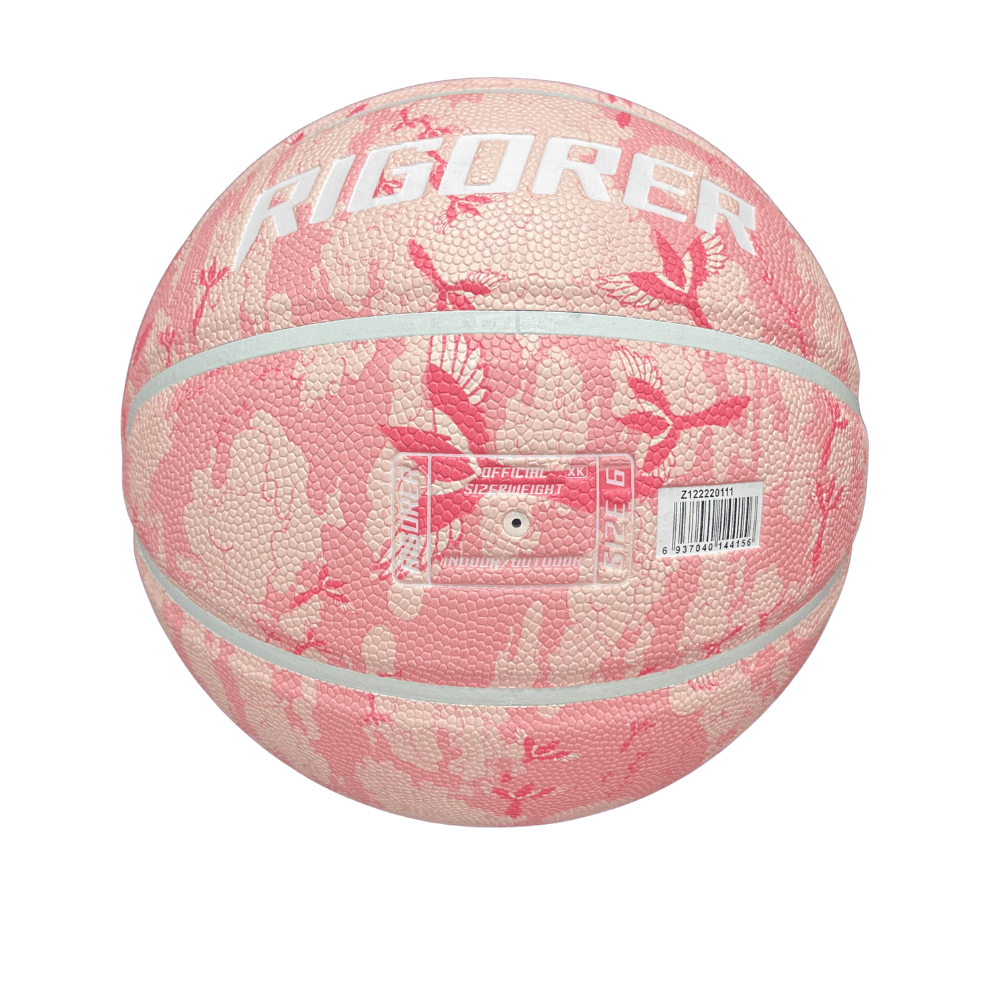 Rigorer Pink PU Leather Composite Basketball - Size 6 - CMD Sports