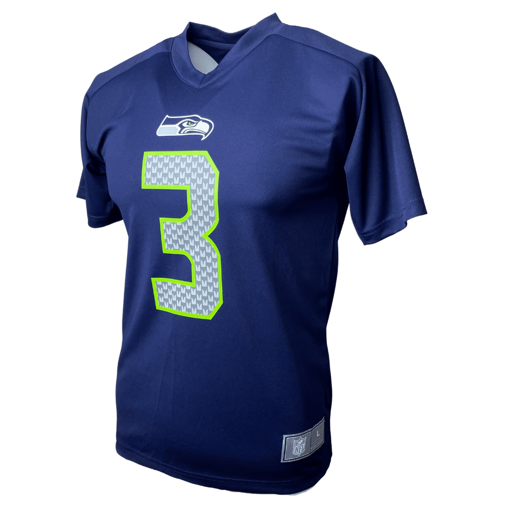 Russell Wilson Seattle Seahawks NFL Youth Performance Name & Number T-Shirt - CMD Sports