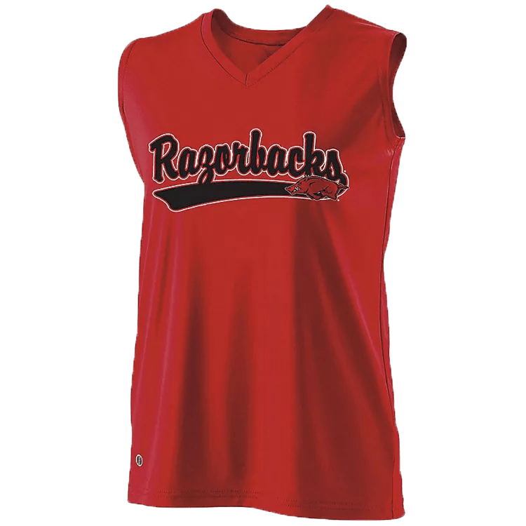 Women's Arkansas Razorbacks Sleeveless Performance Jersey - CMD Sports